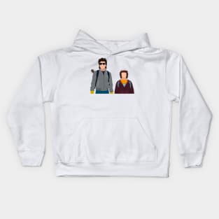 Stranger Things Dustin and Steve Fanart Kids Hoodie